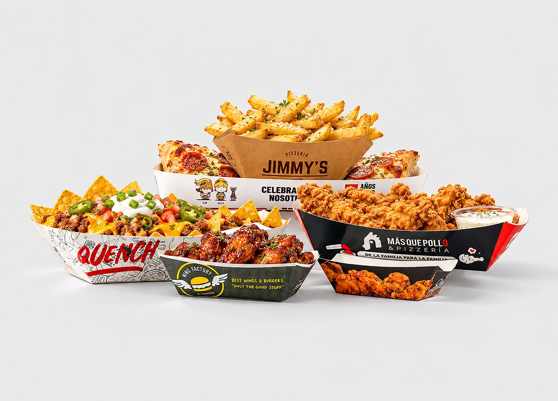 Paper Food Boats